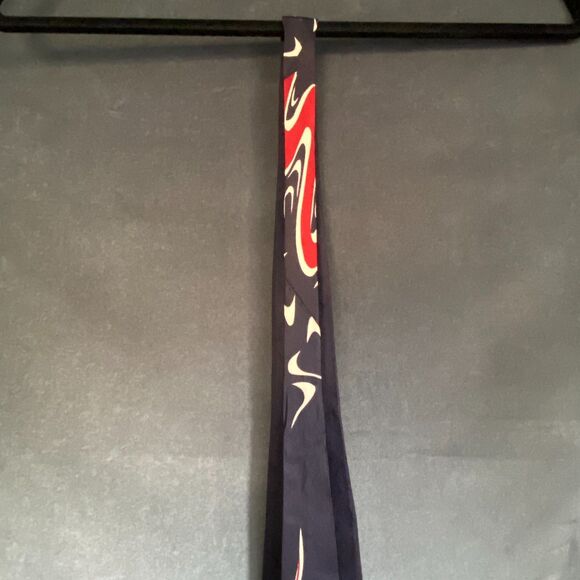 Vintage Aristocrats by Marc Alan Tie with Flame Motif Red & Navy - Picture 7 of 9